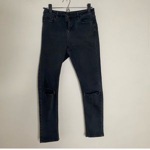 Topshop Jamie Moto Pants Black Size 28